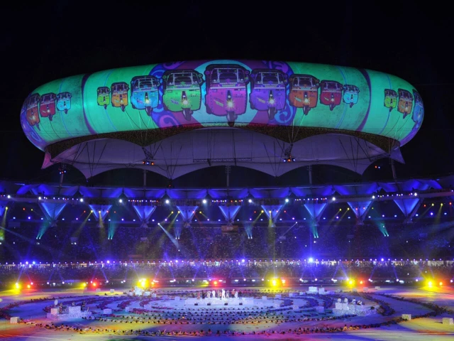 india also hosted the commonwealth games in 2010 photo afp