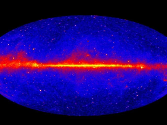 a bright band of diffuse gamma ray glow along the map s center which marks the central plane of the milky way galaxy is seen in an undated image based on five years of data from nasa s fermi gamma ray space telescope nasa doe fermi lat collaboration handout via reuters
