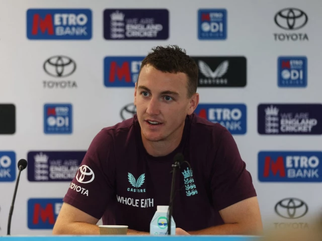 england s harry brook during the press conference photo reuters