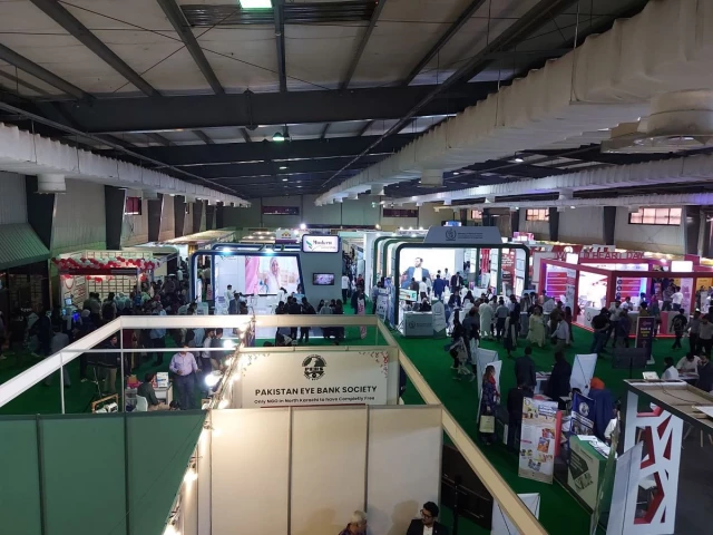 a view of an expo hall source the express tribune