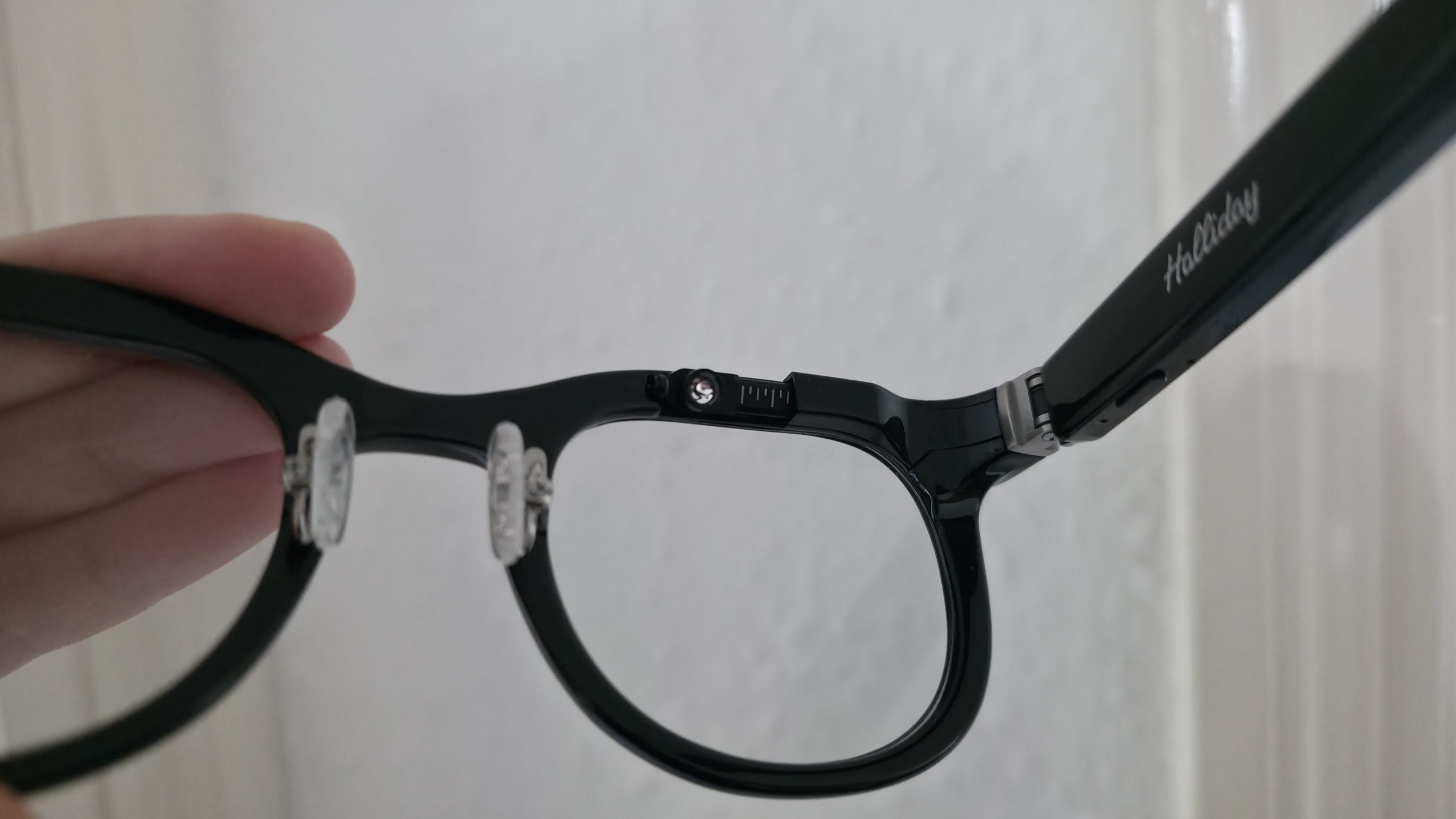 Hamish wearing the Halliday Smart Glasses