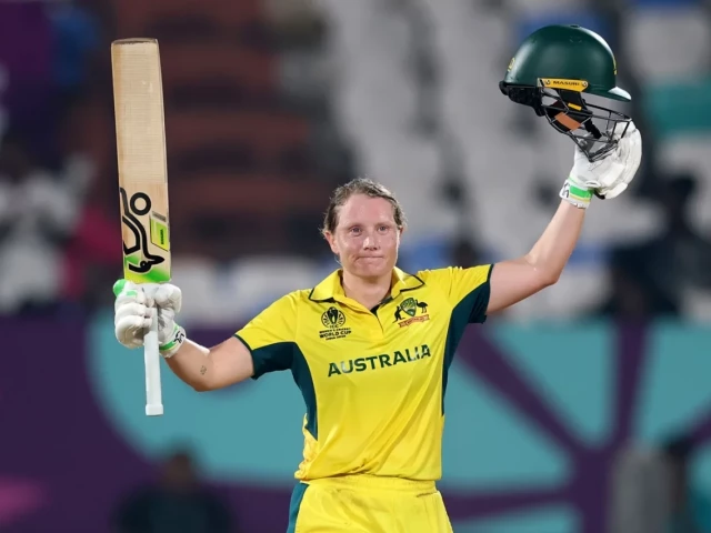 alyssa healy notched up her second consecutive hundred against bangladesh photo icc