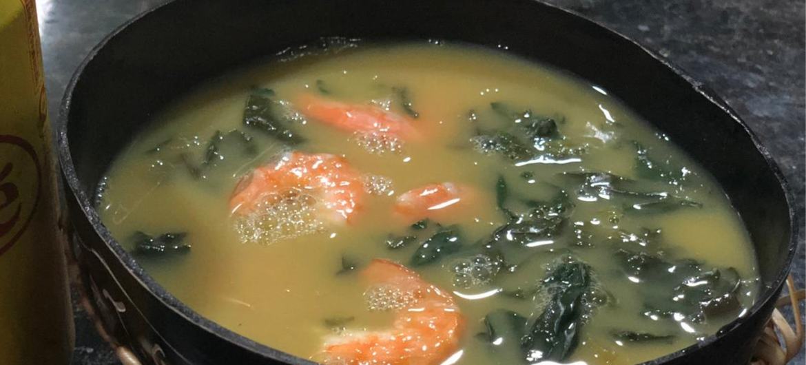 Tucupi is a yellow broth extracted from wild cassava, traditional in Amazonian cuisine.
