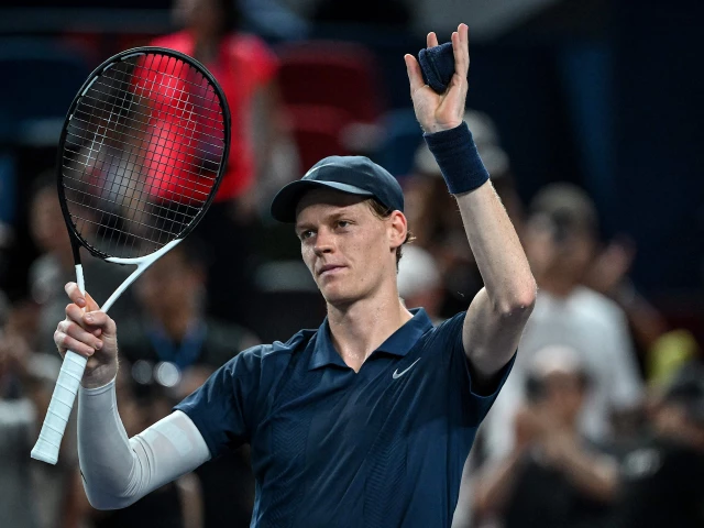 jannik sinner reacts after winning against daniel altmaier during their shanghai masters match on october 4 photo afp