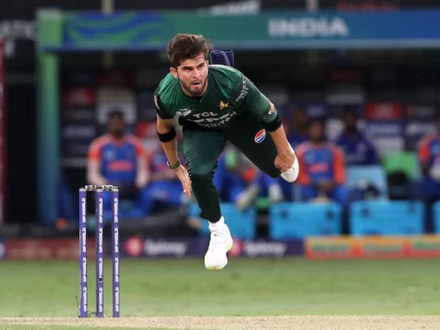 pakistan s shaheen shah afridi in action photo reuters