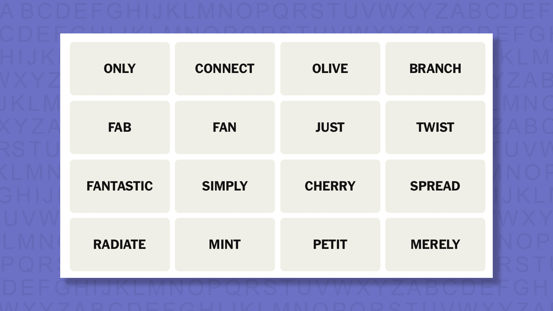 NYT Connections hints for game 869 on a purple background