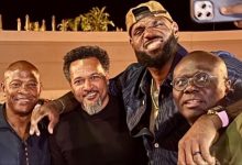 Lagos State Governor, Babajide Sanwo-Olu, was seen taking a selfie with famous basketball player LeBron James in Paris, SportsRation reports.