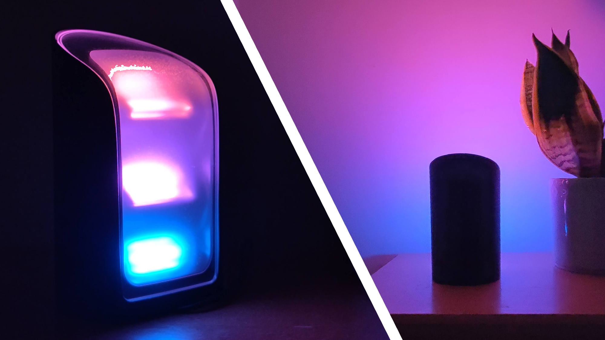 Philips Hue Wall Washer light seen from front and back
